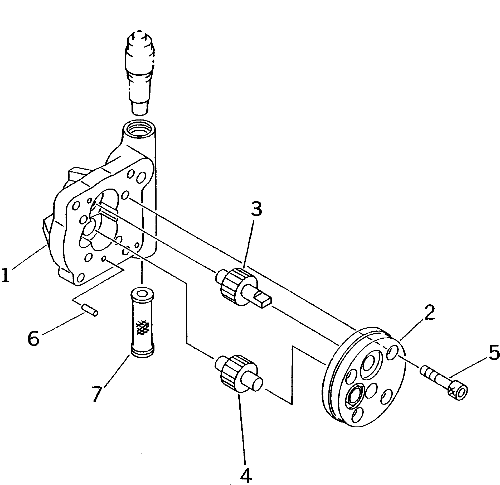 Mobile crushers and recyclers Komatsu / BR100RG-1 S/N 1002-UP(br100rgr) / HYDRAULIC PUMP (5/5) (GEAR PUMP)(#1002-1100)(150070 : 6105)