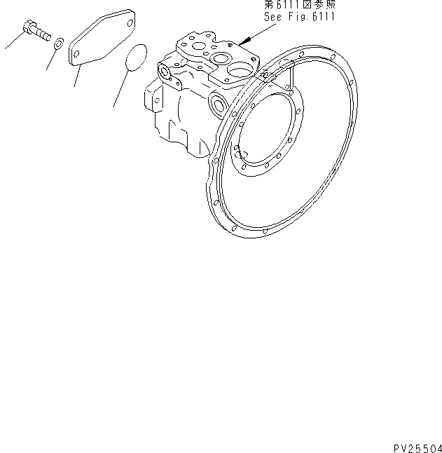 Mobile crushers and recyclers Komatsu / BR100RG-1 S/N 1002-UP(br100rgr) / HYDRAULIC PUMP (6/6)(#1101-)(150130 : 6116)