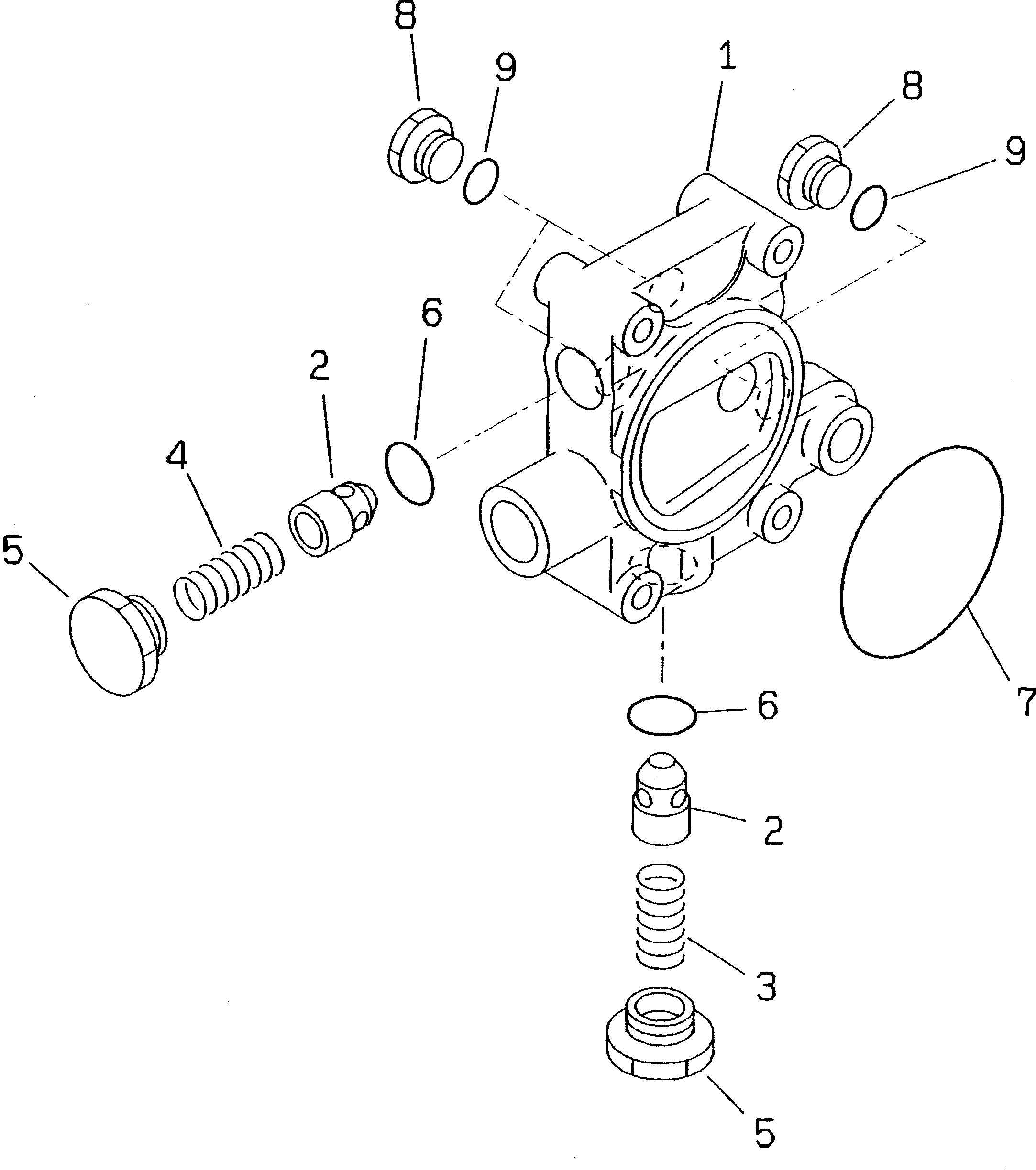 Mobile crushers and recyclers Komatsu / BR100RG-1 S/N 1002-UP(br100rgr) / HYDRAULIC CONTROL VALVE (2/4)(#1002-1012)(150180 : 6212)