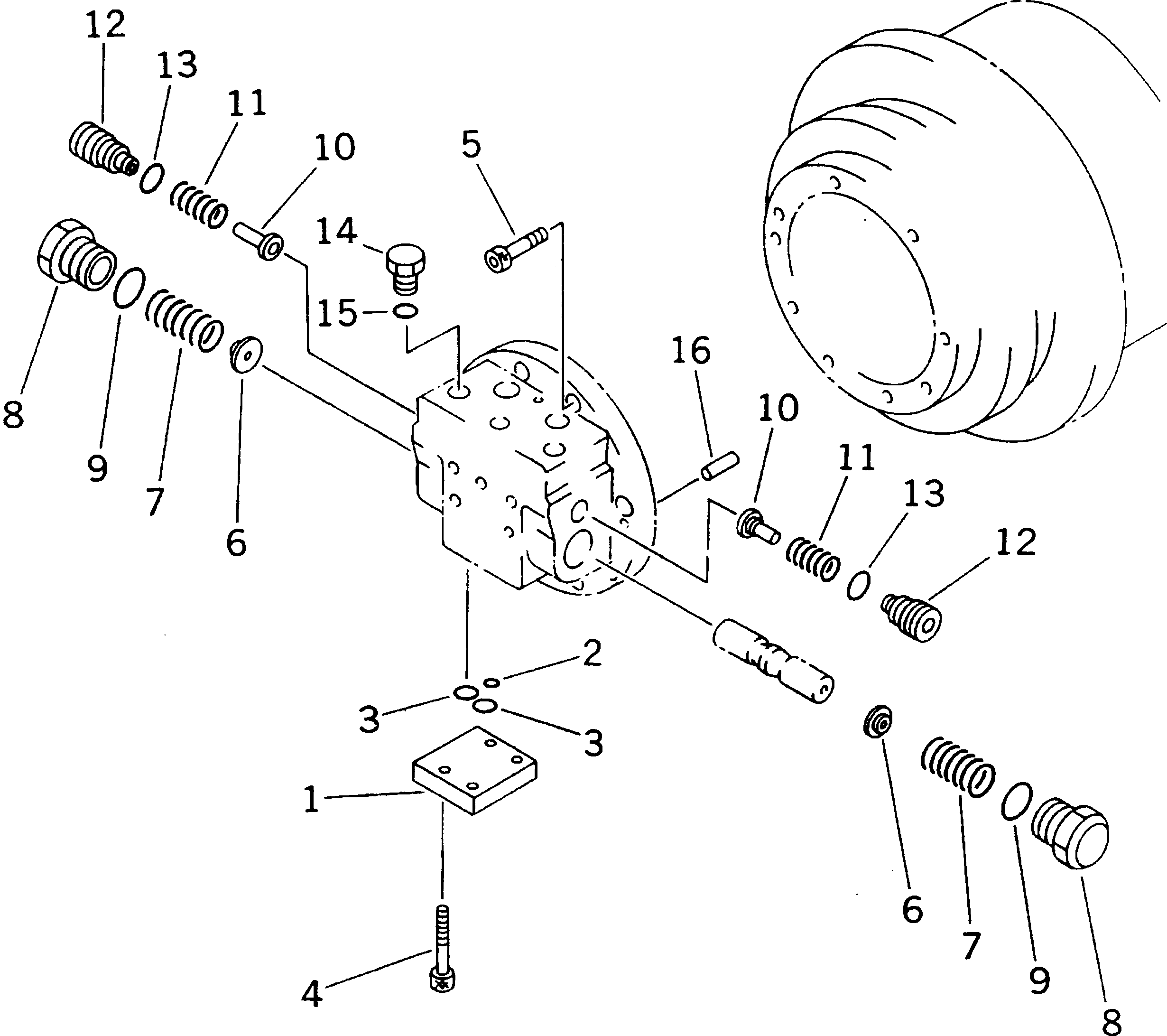 Mobile crushers and recyclers Komatsu / BR100RG-1 S/N 1002-UP(br100rgr) / TRAVEL MOTOR (2/3)(#1002-1100)(150370 : 6432)