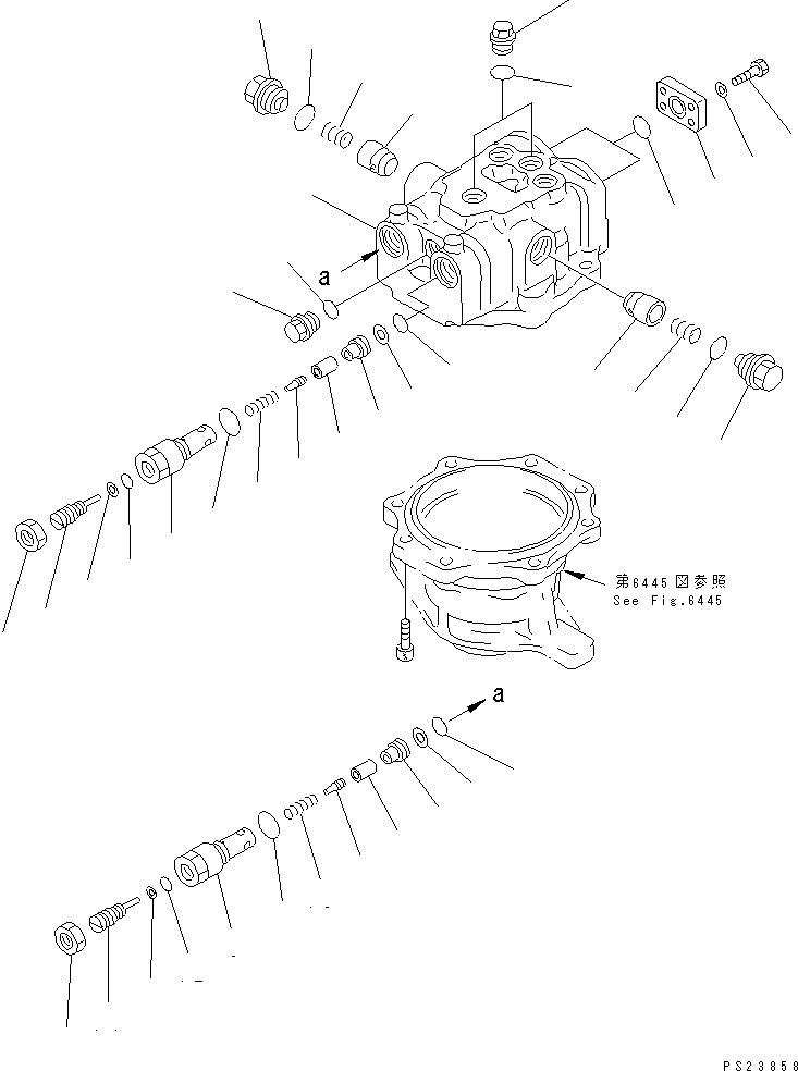 Mobile crushers and recyclers Komatsu / BR100RG-1 S/N 1002-UP(br100rgr) / CRUSHER MOTOR (2/2)(150420 : 6442)