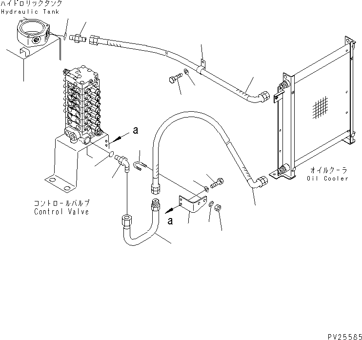 Mobile crushers and recyclers Komatsu / BR100RG-1 S/N 1002-UP(br100rgr) / OIL COOLER LINE(#1101-)(150480 : 6511A)