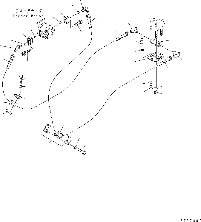 Mobile crushers and recyclers Komatsu / BR100RG-1 S/N 1002-UP(br100rgr) / FEEDER LINE (2/2)(#1101-)(150580 : 6554A)