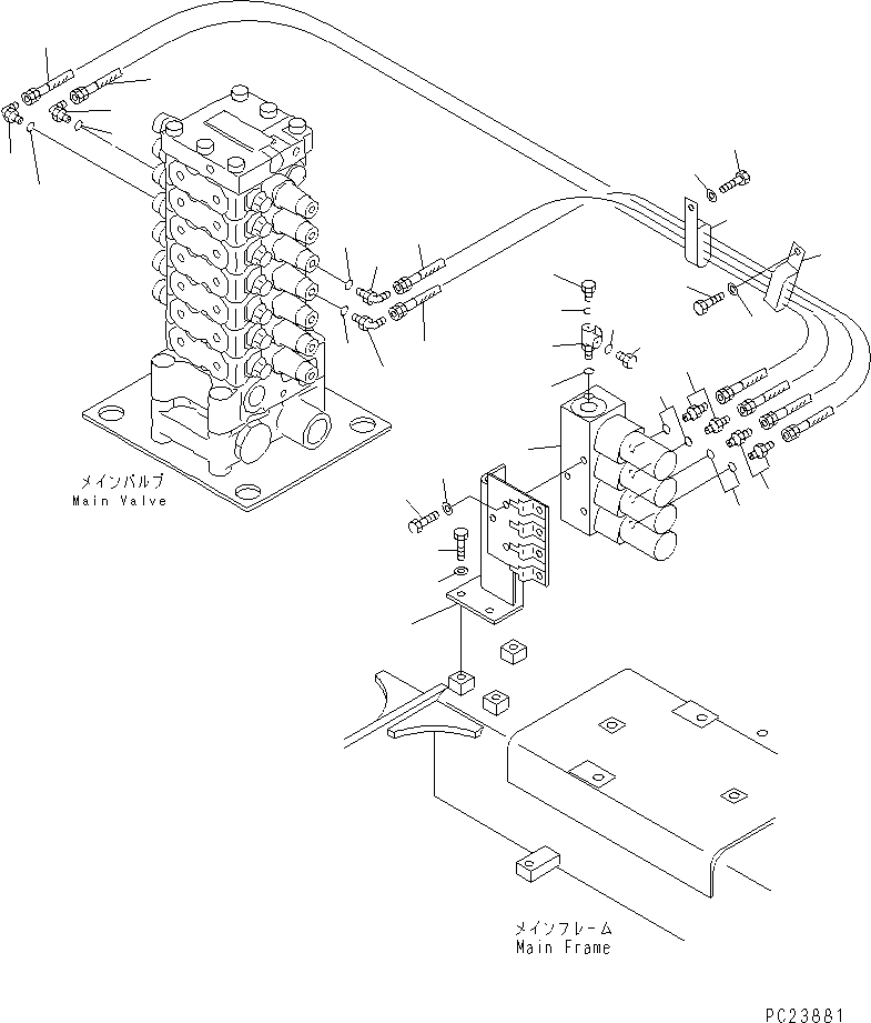 Mobile crushers and recyclers Komatsu / BR100RG-1 S/N 1002-UP(br100rgr) / E.P.C. VALVE LINE(#1002-1100)(150740 : 6631)
