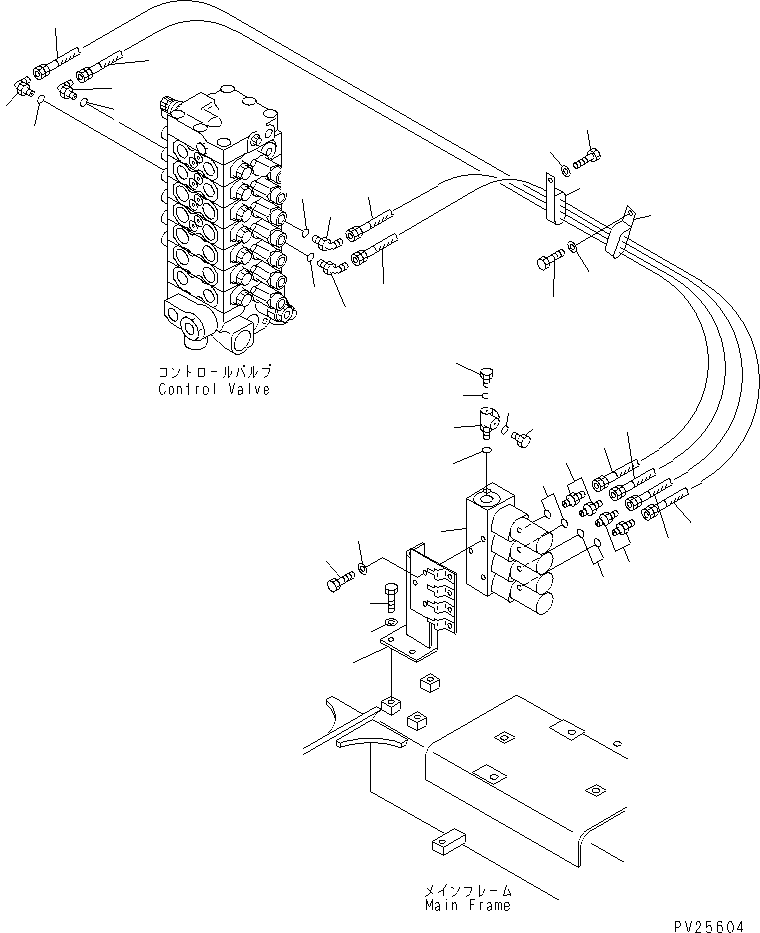 Mobile crushers and recyclers Komatsu / BR100RG-1 S/N 1002-UP(br100rgr) / E.P.C. VALVE LINE(#1101-)(150750 : 6631A)