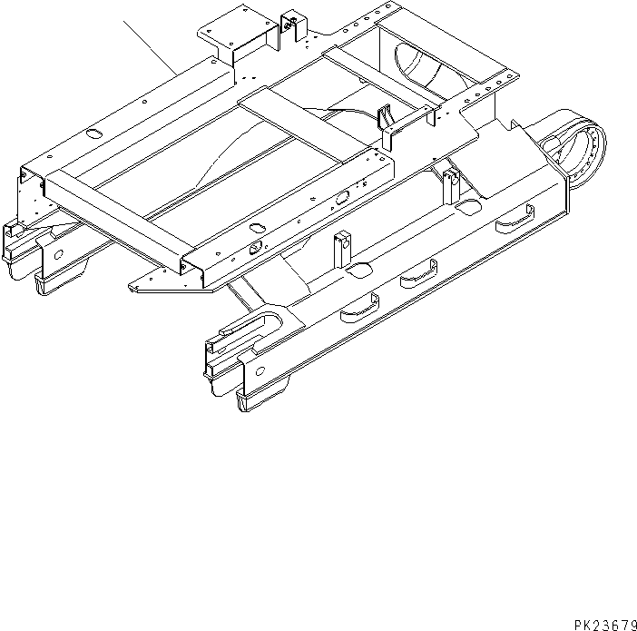 Mobile crushers and recyclers Komatsu / BR200R-1 S/N 1002-UP(br200r-r) / TRACK FRAME(060010 : 3001)
