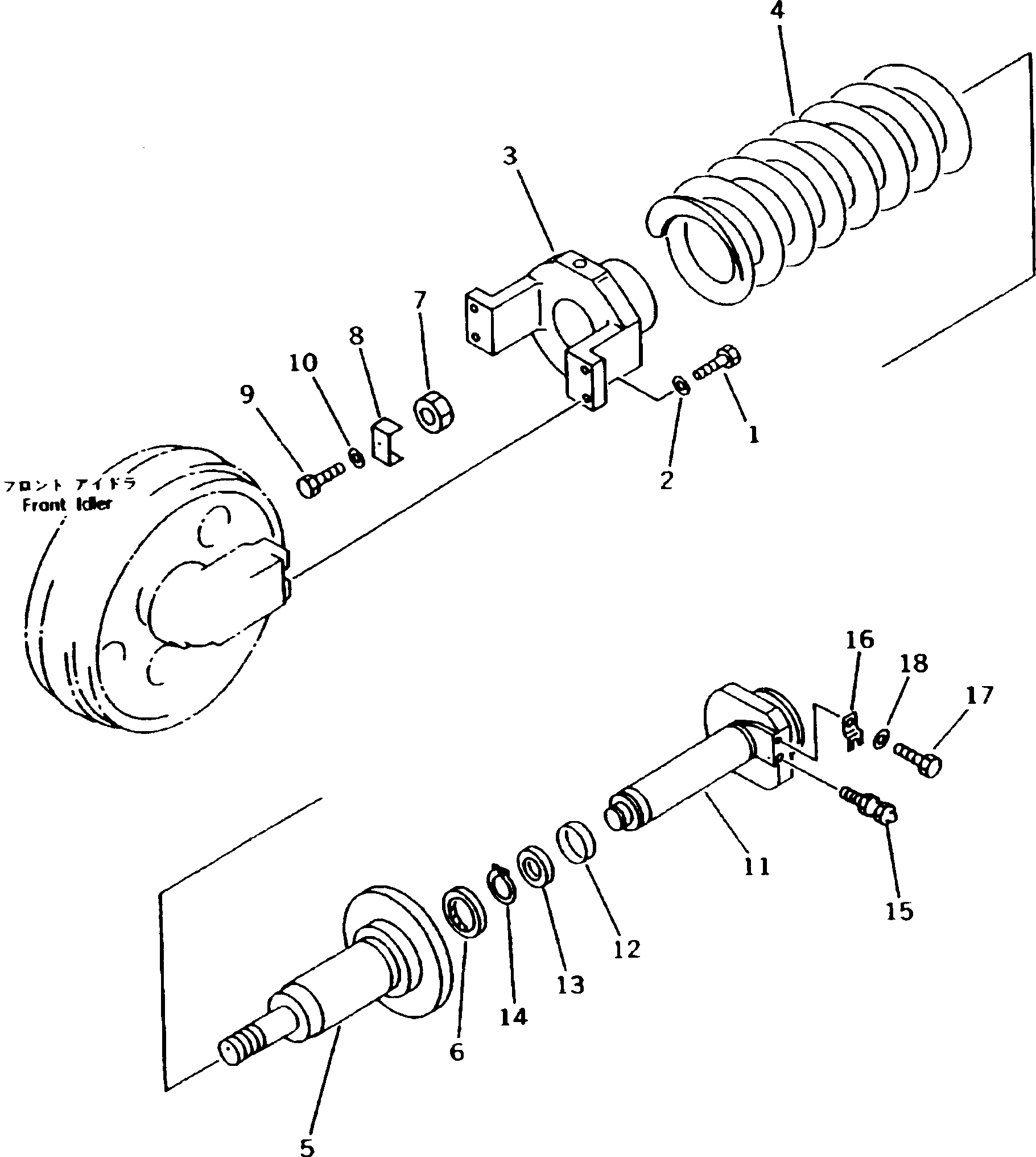 Mobile crushers and recyclers Komatsu / BR200R-1 S/N 1002-UP(br200r-r) / IDLER CUSHION(060030 : 3211)