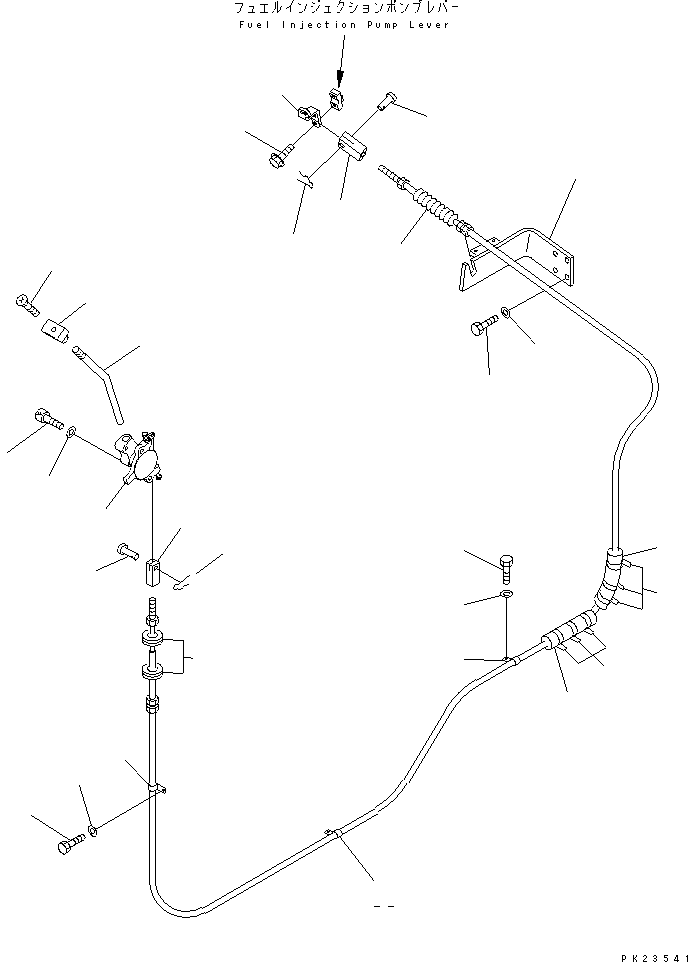 Mobile crushers and recyclers Komatsu / BR200R-1 S/N 1002-UP(br200r-r) / FUEL CONTROL AND LINKAGE(090010 : 4001)