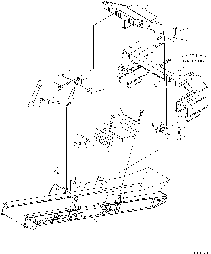 Mobile crushers and recyclers Komatsu / BR200R-1 S/N 1002-UP(br200r-r) / 1ST CONVEYOR SYSTEM(180110 : 7501)
