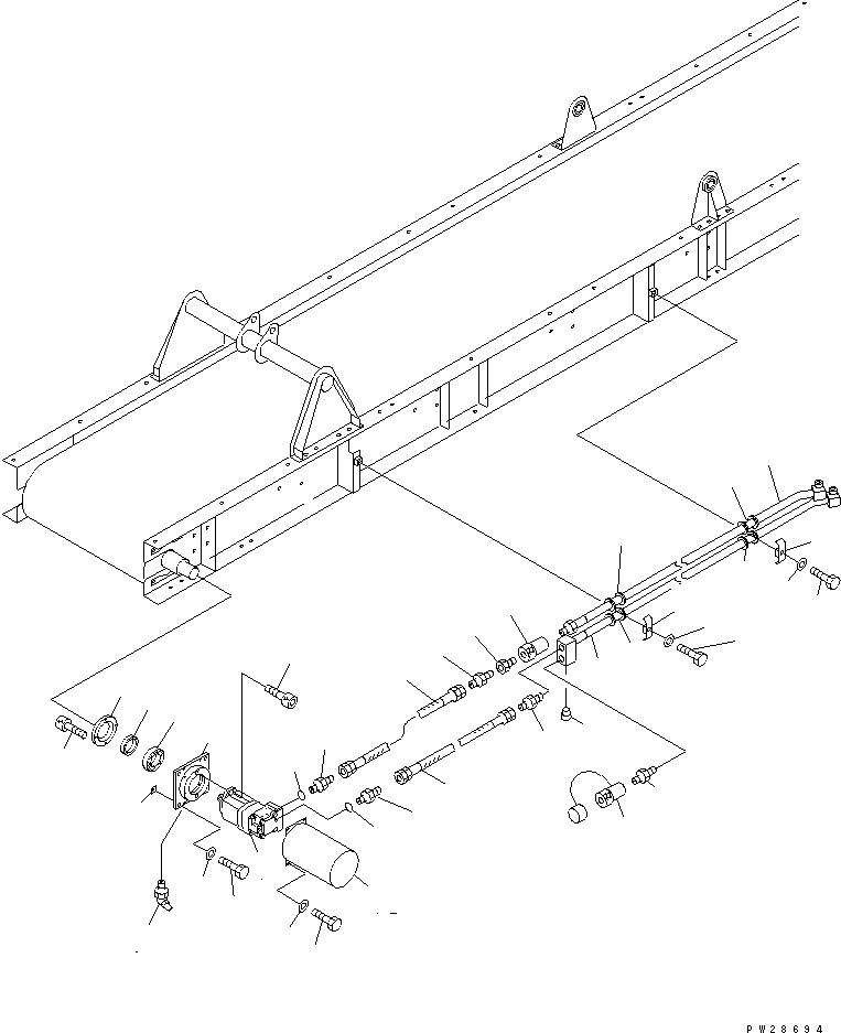 Mobile crushers and recyclers Komatsu / BR200R-1 S/N 1002-UP(br200r-r) / 1ST CONVEYOR (INNER PARTS) (4/4)(180150 : 7514)
