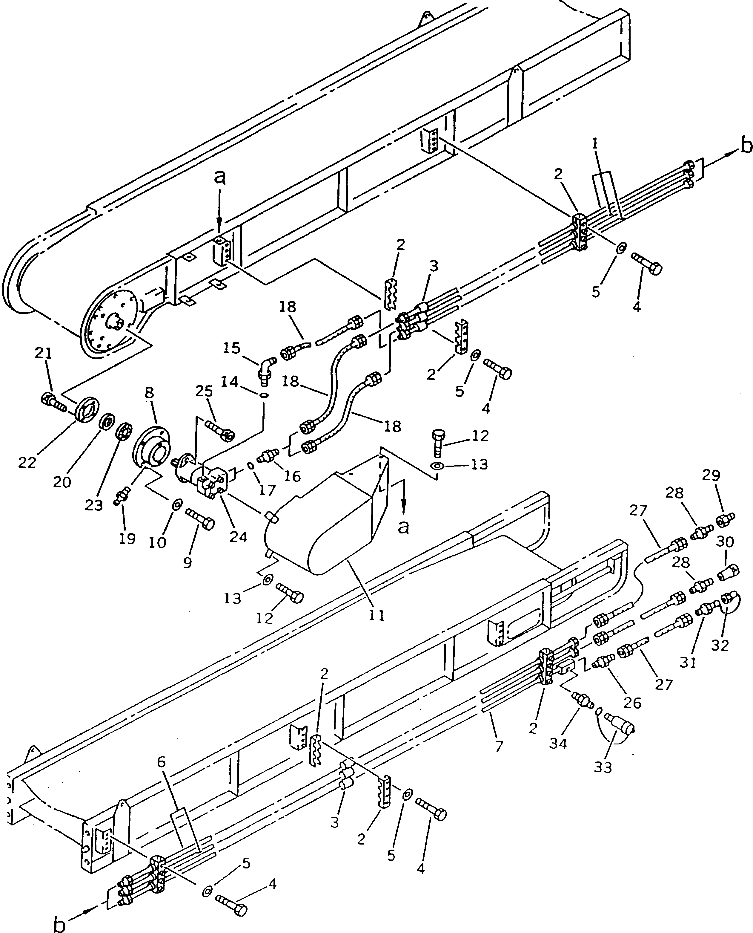 Mobile crushers and recyclers Komatsu / BR200R-1 S/N 1002-UP(br200r-r) / 2ND CONVEYOR (7M - 450MM WIDE  ? 10M - 450MM WIDE) (3/3)(180190 : 7553)