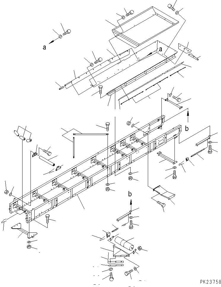 Mobile crushers and recyclers Komatsu / BR200R-1 S/N 1002-UP(br200r-r) / 2ND CONVEYOR (450MM WIDTH - 7M ?10M LENGTH) (2/3)(180210 : 7556)