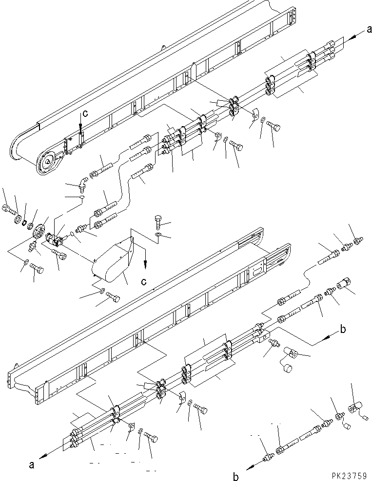 Mobile crushers and recyclers Komatsu / BR200R-1 S/N 1002-UP(br200r-r) / 2ND CONVEYOR (450MM WIDTH - 7M ?10M LENGTH) (3/3)(180220 : 7557)