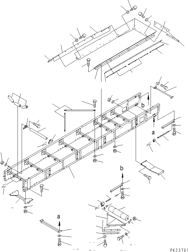 Mobile crushers and recyclers Komatsu / BR200R-1 S/N 1002-UP(br200r-r) / 2ND CONVEYOR (600MM WIDTH - 7M ?10M LENGTH) (2/3)(180270 : 7566)