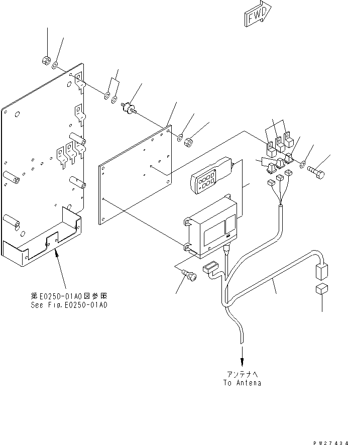 Mobile crushers and recyclers Komatsu / BR200T-1A S/N 1101-UP(br200t0r) / RADIO CONTROL(120080 : E0250-02A0)