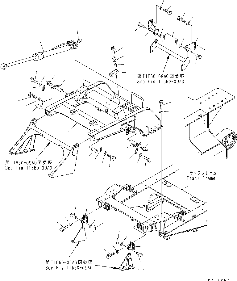 Mobile crushers and recyclers Komatsu / BR200T-1A S/N 1101-UP(br200t0r) / CONVEYOR BRACKET(360010 : T1550-01A0)