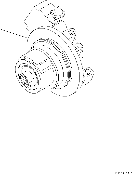 Mobile crushers and recyclers Komatsu / BR200T-1A S/N 1101-UP(br200t0r) / CRUSHER MOTOR(360460 : T1641-01A0)