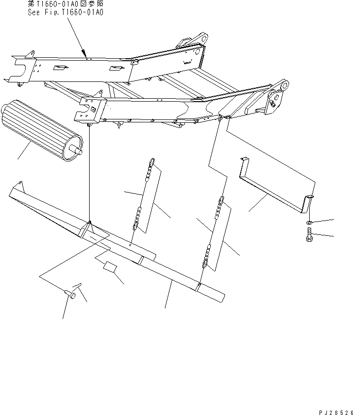 Mobile crushers and recyclers Komatsu / BR200T-1A S/N 1101-UP(br200t0r) / CONVEYOR MAGNET(360660 : T1685-01A0)