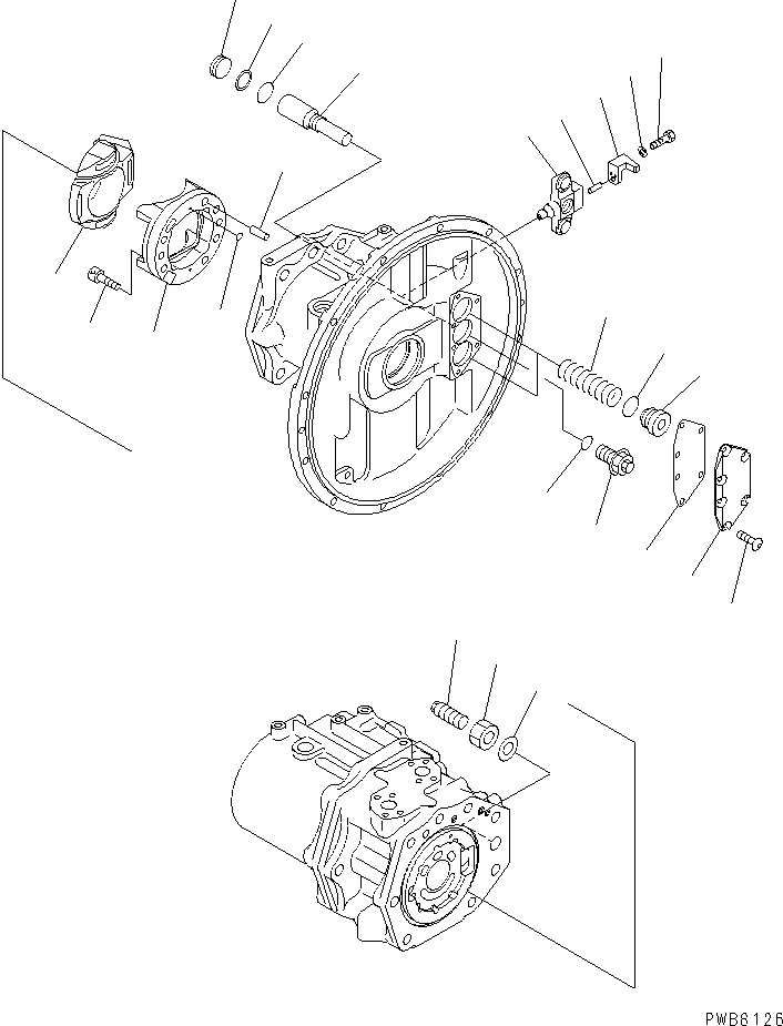 Mobile crushers and recyclers Komatsu / BR200T-1A S/N 1101-UP(br200t0r) / MAIN PUMP (INNER PARTS) (4/10)(450050 : Y1600-04A0)
