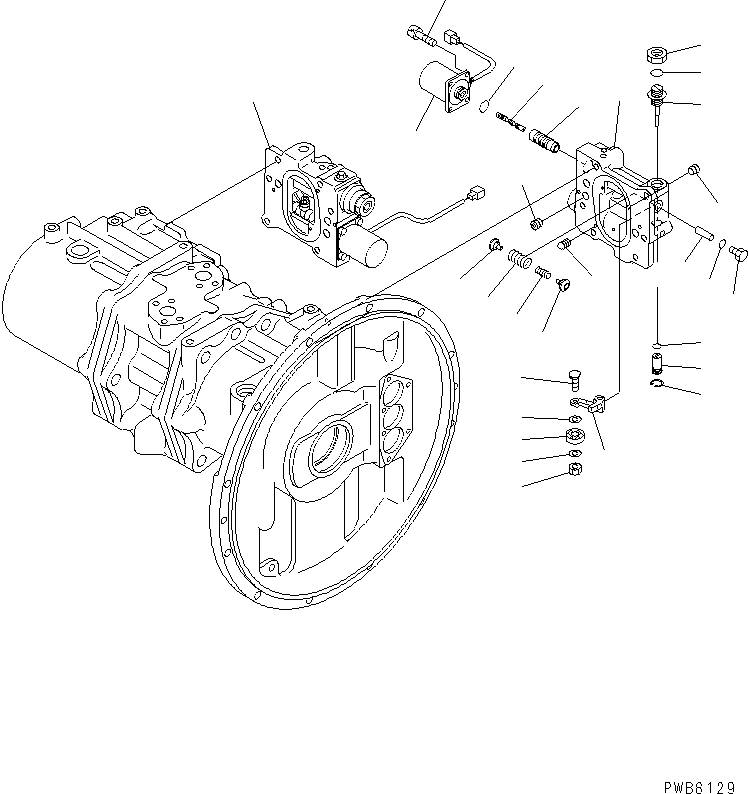 Mobile crushers and recyclers Komatsu / BR200T-1A S/N 1101-UP(br200t0r) / MAIN PUMP (INNER PARTS) (8/10)(450090 : Y1600-08A0)