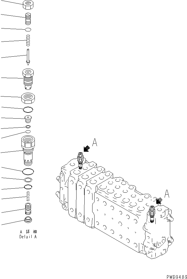 Mobile crushers and recyclers Komatsu / BR200T-1A S/N 1101-UP(br200t0r) / MAIN VALVE (3-ACTUATOR) (6/14)(450270 : Y1666-06A0)