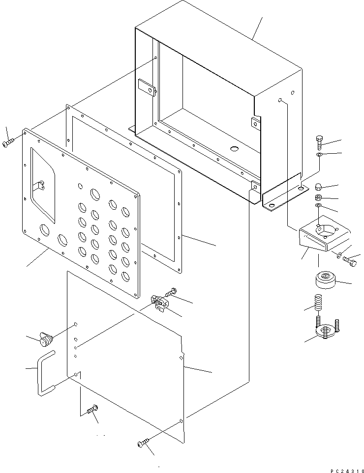 Mobile crushers and recyclers Komatsu / BR300S-1 S/N 1001-UP(br300s-r) / CONTROL BOX (1/2)(030100 : 1411)