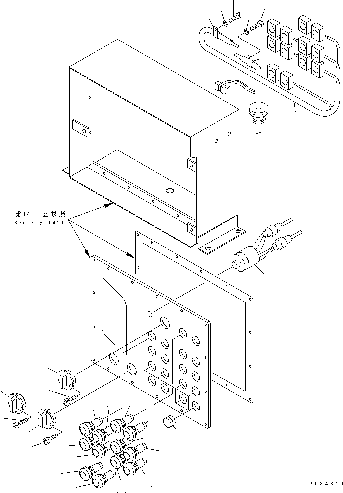 Mobile crushers and recyclers Komatsu / BR300S-1 S/N 1001-UP(br300s-r) / CONTROL BOX (2/2)(030110 : 1412)