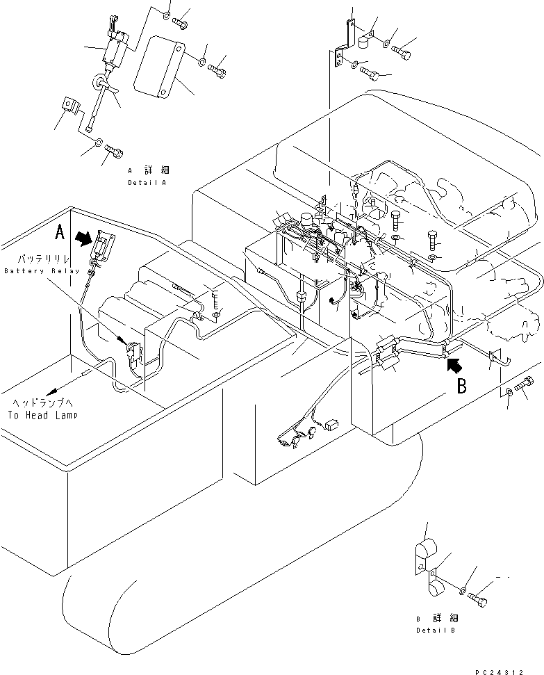 Mobile crushers and recyclers Komatsu / BR300S-1 S/N 1001-UP(br300s-r) / ELECTRICAL SYSTEM (1/10) (MAIN LINE) (1/2)(030120 : 1501)