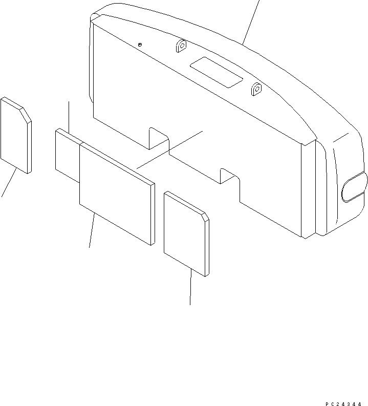 Mobile crushers and recyclers Komatsu / BR300S-1 S/N 1001-UP(br300s-r) / GUARD (14/16) (REAR COVER)(120140 : 5014)