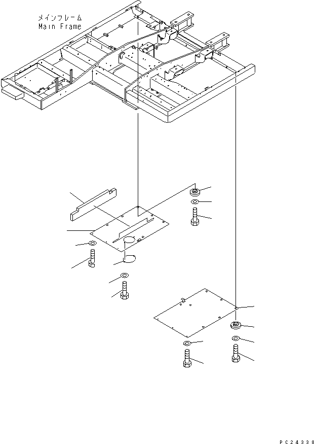 Mobile crushers and recyclers Komatsu / BR300S-1 S/N 1001-UP(br300s-r) / GUARD (16/16) (UNDER COVER)(120160 : 5016)