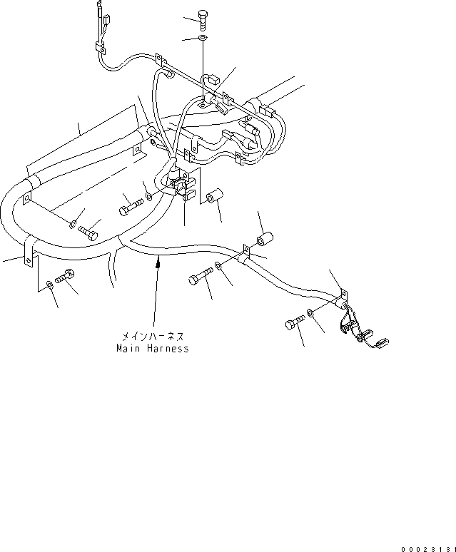 Mobile crushers and recyclers Komatsu / BR300S-2-M1 S/N 2001-UP(br300s0r) / WIRING (ENGINE HARNESS) (2/2)(120040 : E0200-03A0)