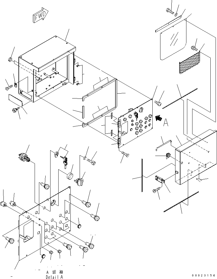 Mobile crushers and recyclers Komatsu / BR300S-2-M1 S/N 2001-UP(br300s0r) / CONTROL BOX (BOX) (SHRED CRUSH SPEC.)(120110 : E0250-01A0)
