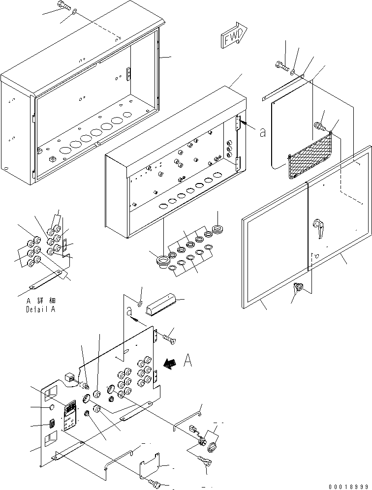 Mobile crushers and recyclers Komatsu / BR550JG-1 S/N 1001-UP(br550jgr) / CONTROL PANEL WIRING (MAIN PANEL¤ 1/3)(#1001-1027)(210010 : K1250-01A0)