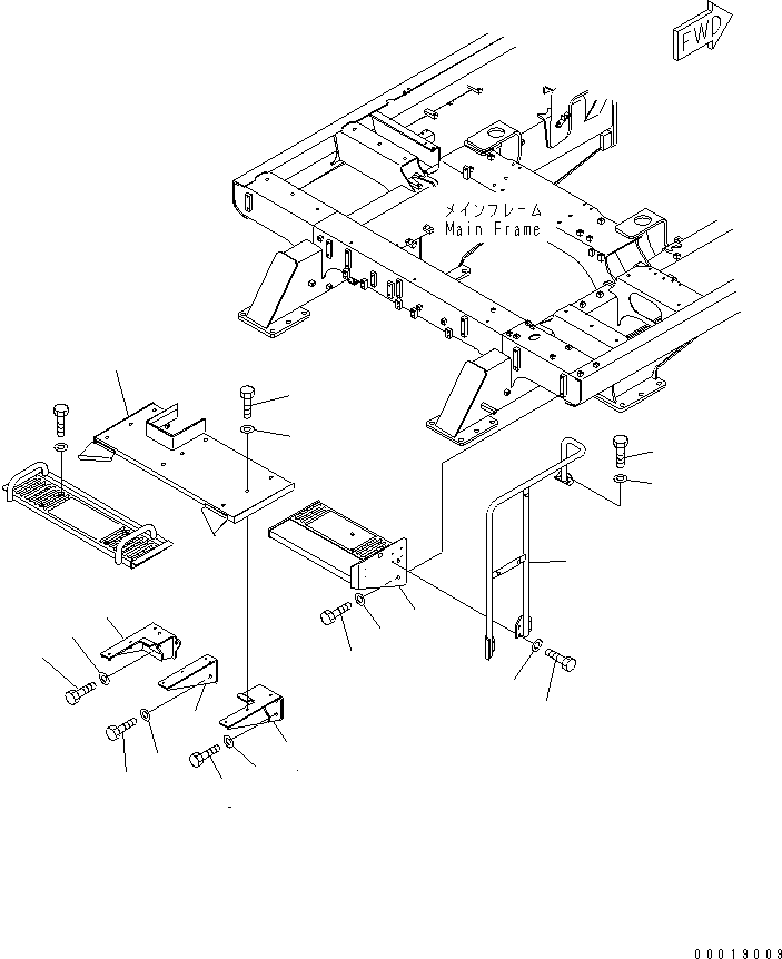 Mobile crushers and recyclers Komatsu / BR550JG-1 S/N 1001-UP(br550jgr) / FLOOR(#1055-)(240150 : M1618-01A0A)