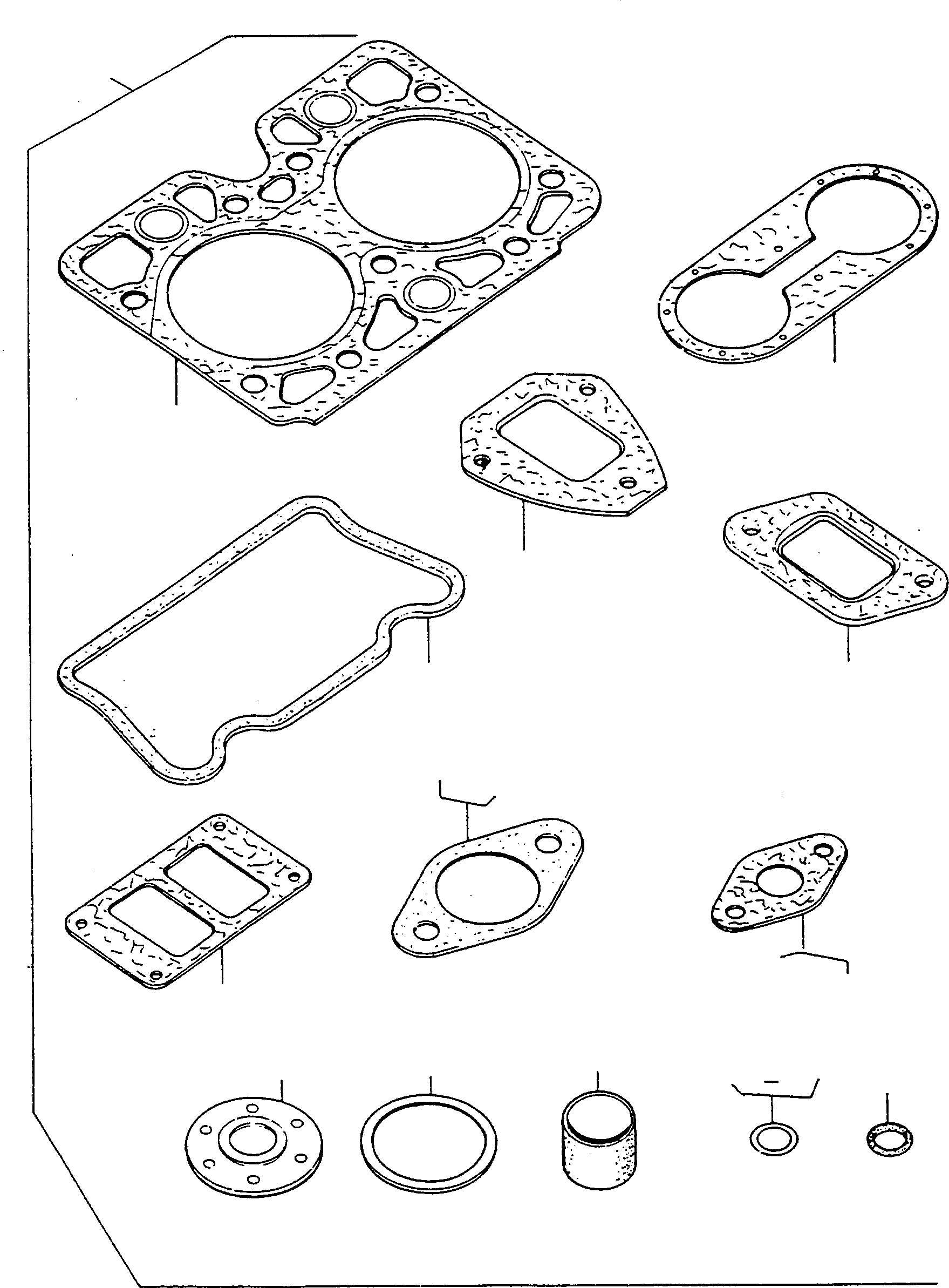 Compactors Komatsu / CD230 S/N 370720051 - Up(cd230) / GASKET KIT, CYLINDER HEAD(01-06 : 9116)