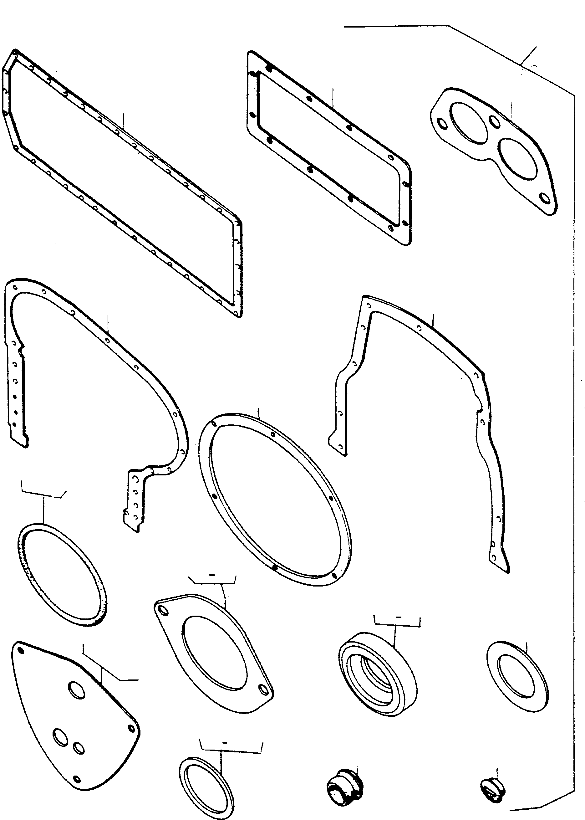 Compactors Komatsu / CD230 S/N 370720051 - Up(cd230) / GASKET KIT, CYLINDER BLOC(01-03 : 9118)
