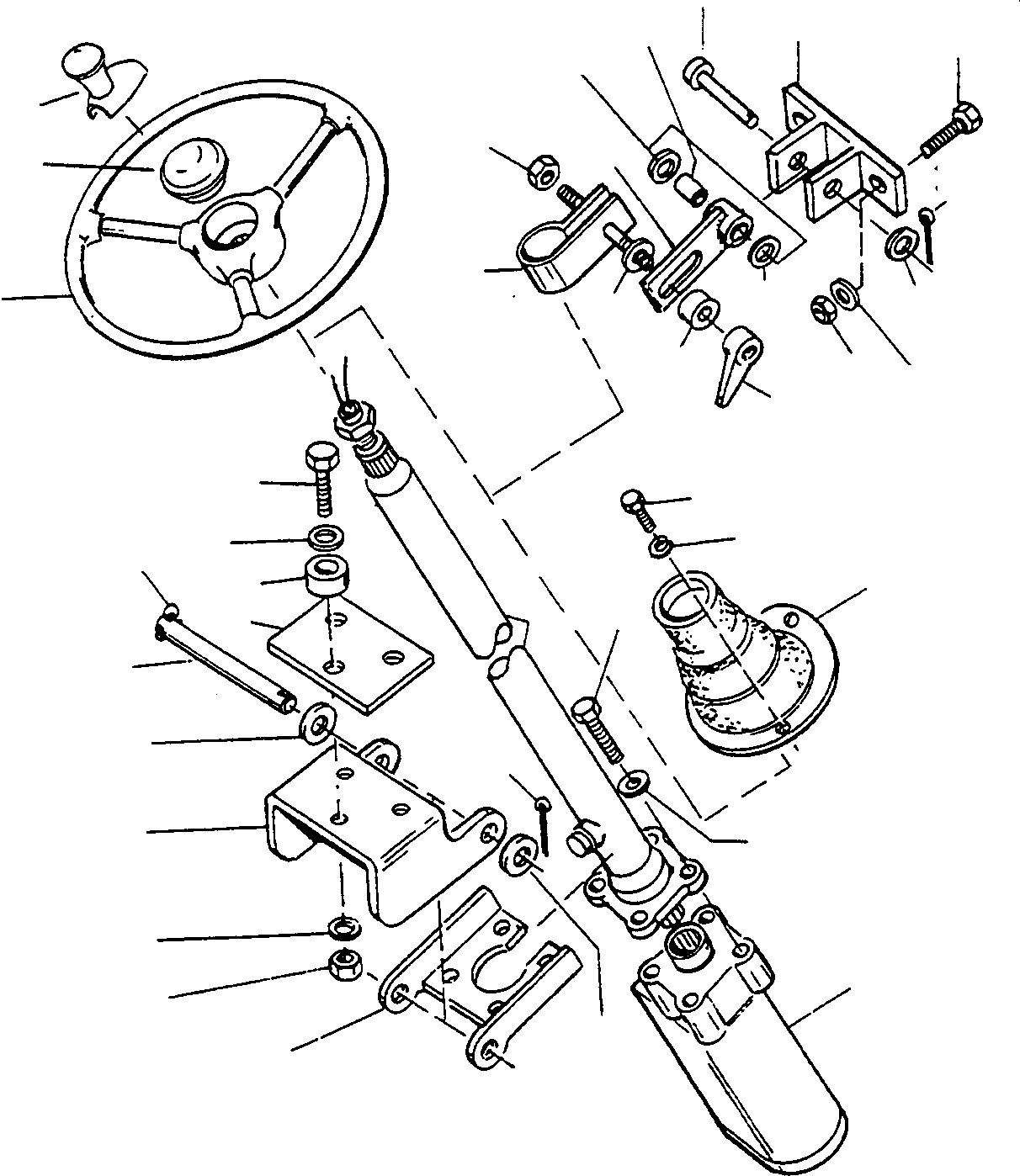 Compactors Komatsu / CD230 S/N 370720051 - Up(cd230) / STEERING, STEERING MOUNTING(07-00 : A1723)