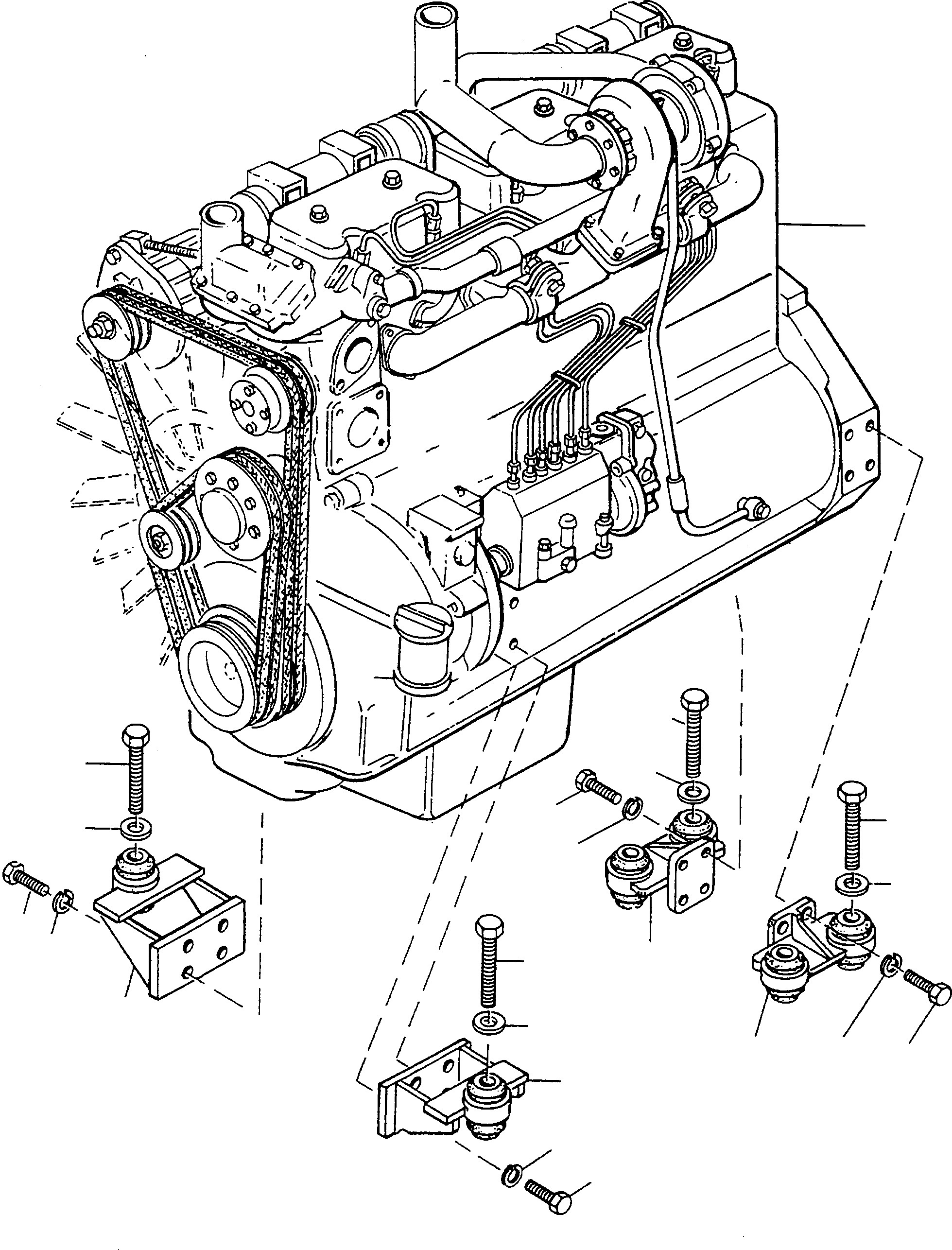 Compactors Komatsu / CD230 S/N 370720051 - Up(cd230) / ENGINE, ENGINE MOUNTING(01-01 : A1760)