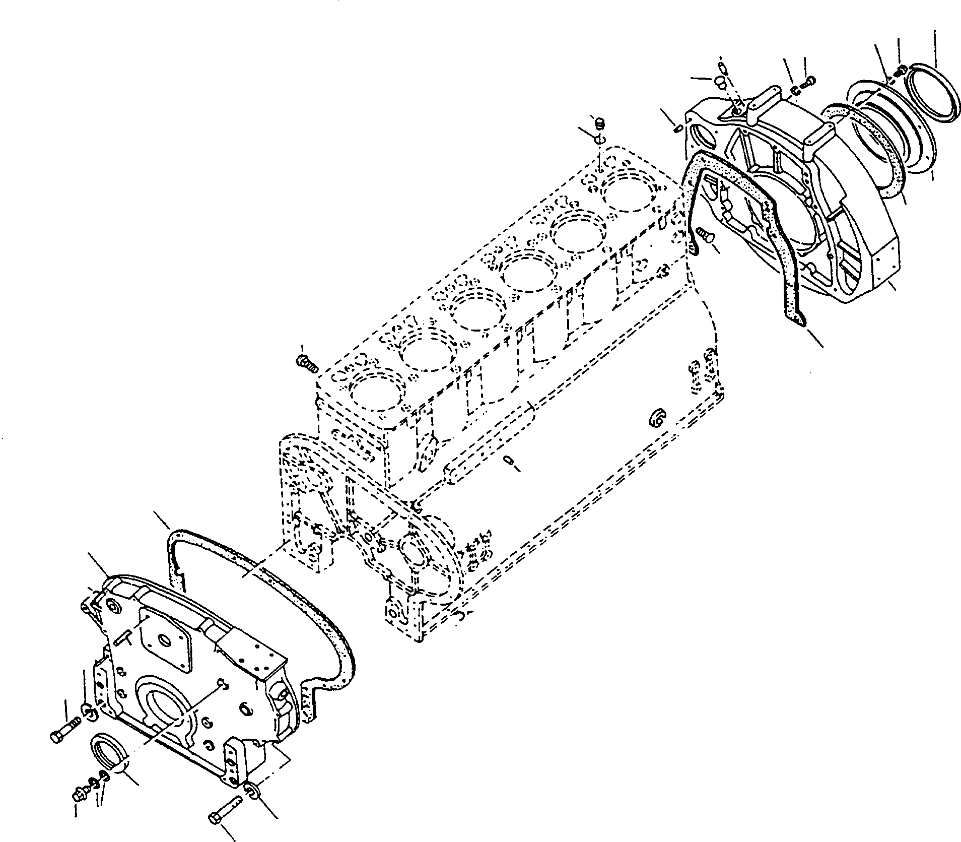 Compactors Komatsu / CD230 S/N 370720051 - Up(cd230) / TIMING GEAR CASE AND FLYWHEEL HOUSING(01-08 : A1895)