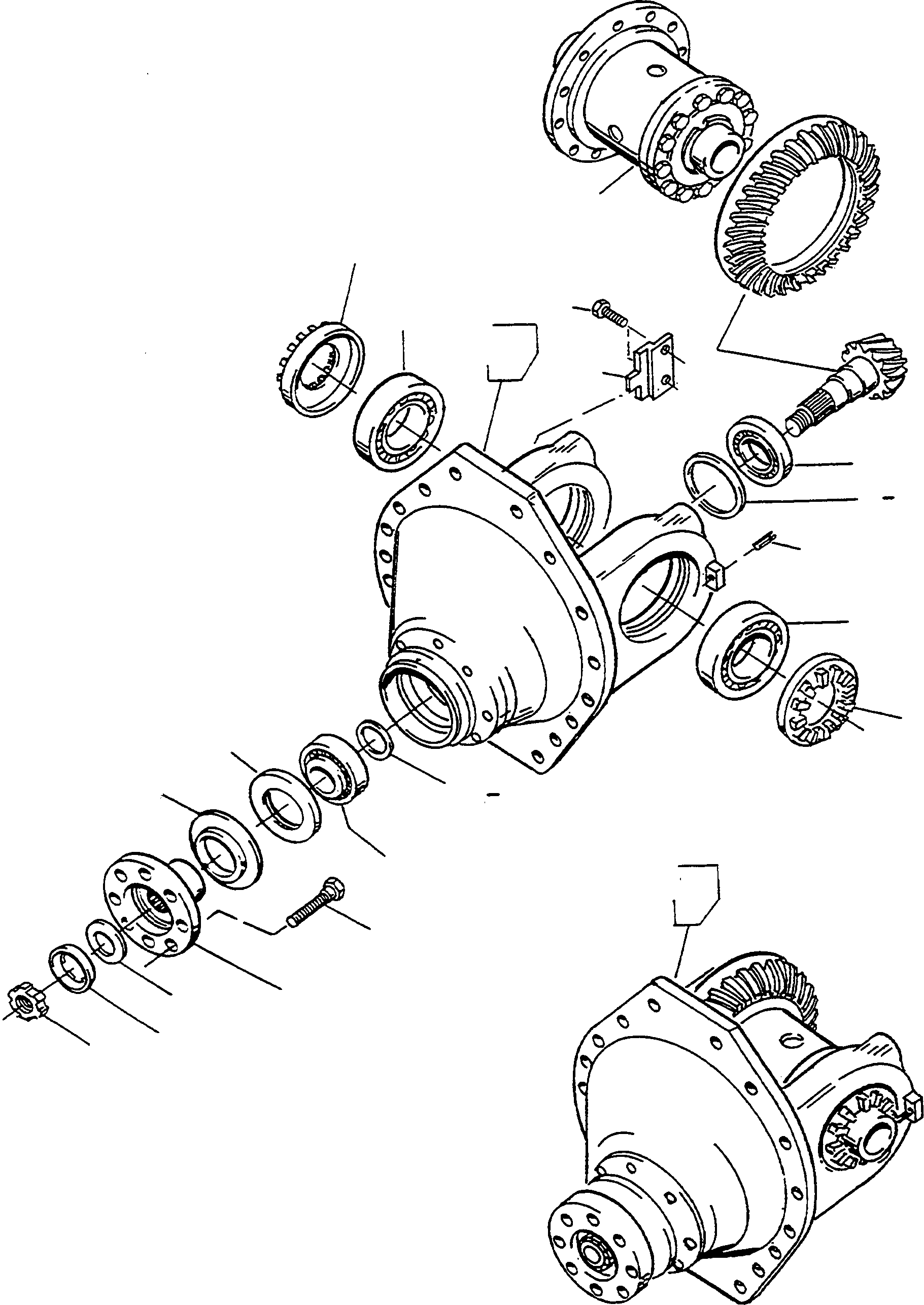 Compactors Komatsu / CD230 S/N 370720051 - Up(cd230) / AXLE INSERT, FRONT AXLE(08-01 : A1985)