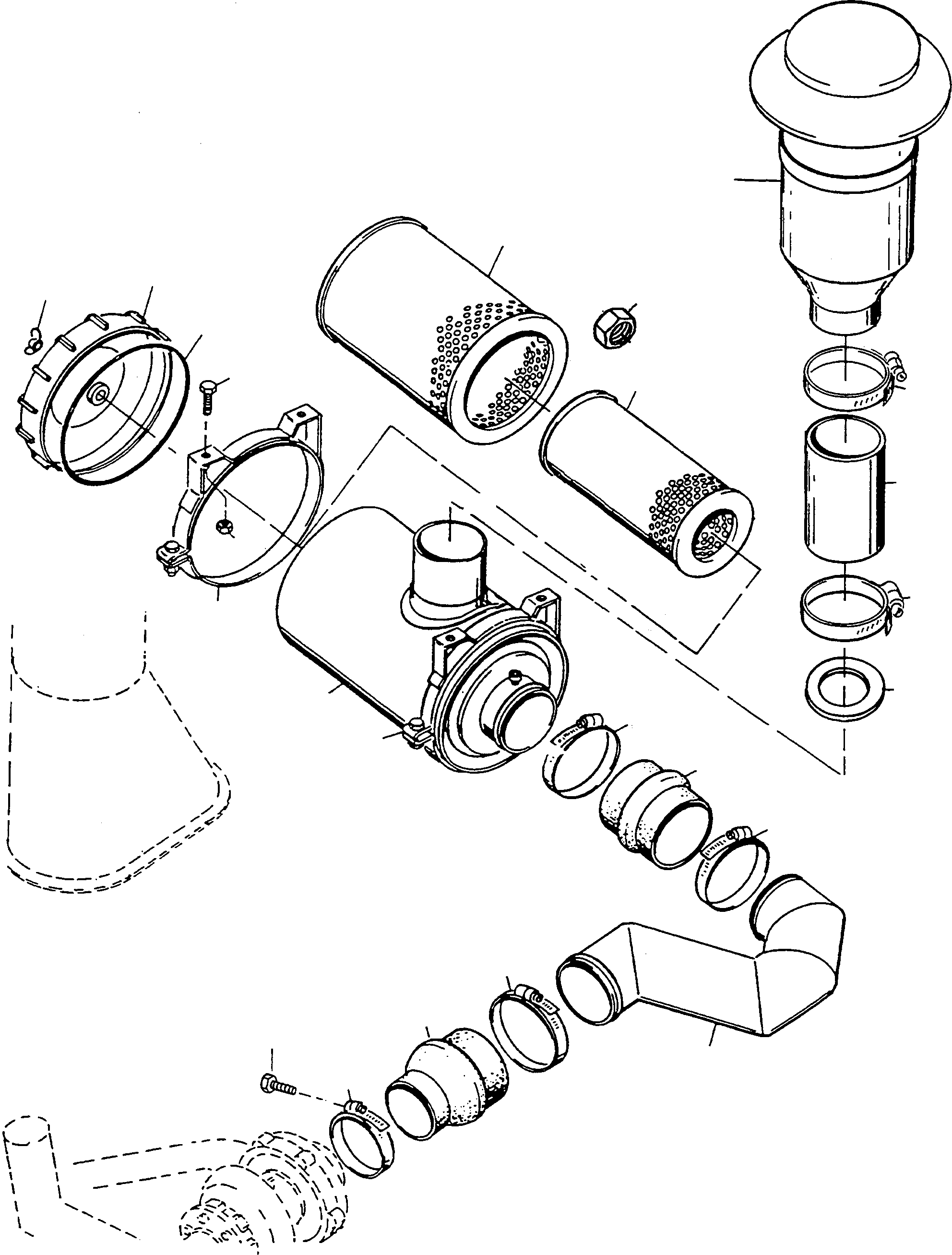 Compactors Komatsu / CD230 S/N 370720051 - Up(cd230) / AIR FILTER SYSTEM, STANDARD(01-49 : A4713)