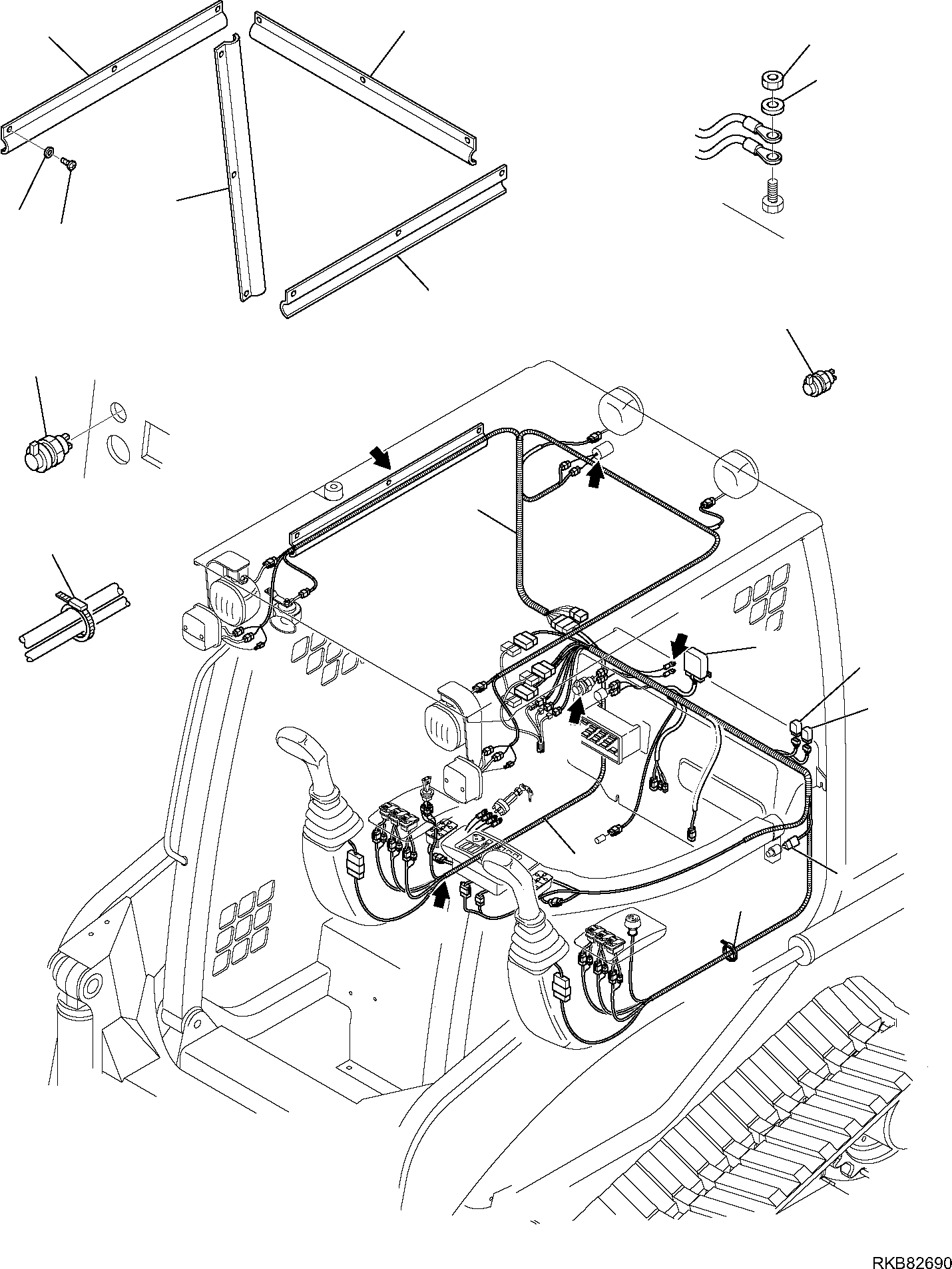 Skid Steer Loaders Komatsu / CK25-1 S/N F00003-Up(ck25) / ELECTRICAL SYSTEM (1/4)(B-1500 : 1500)