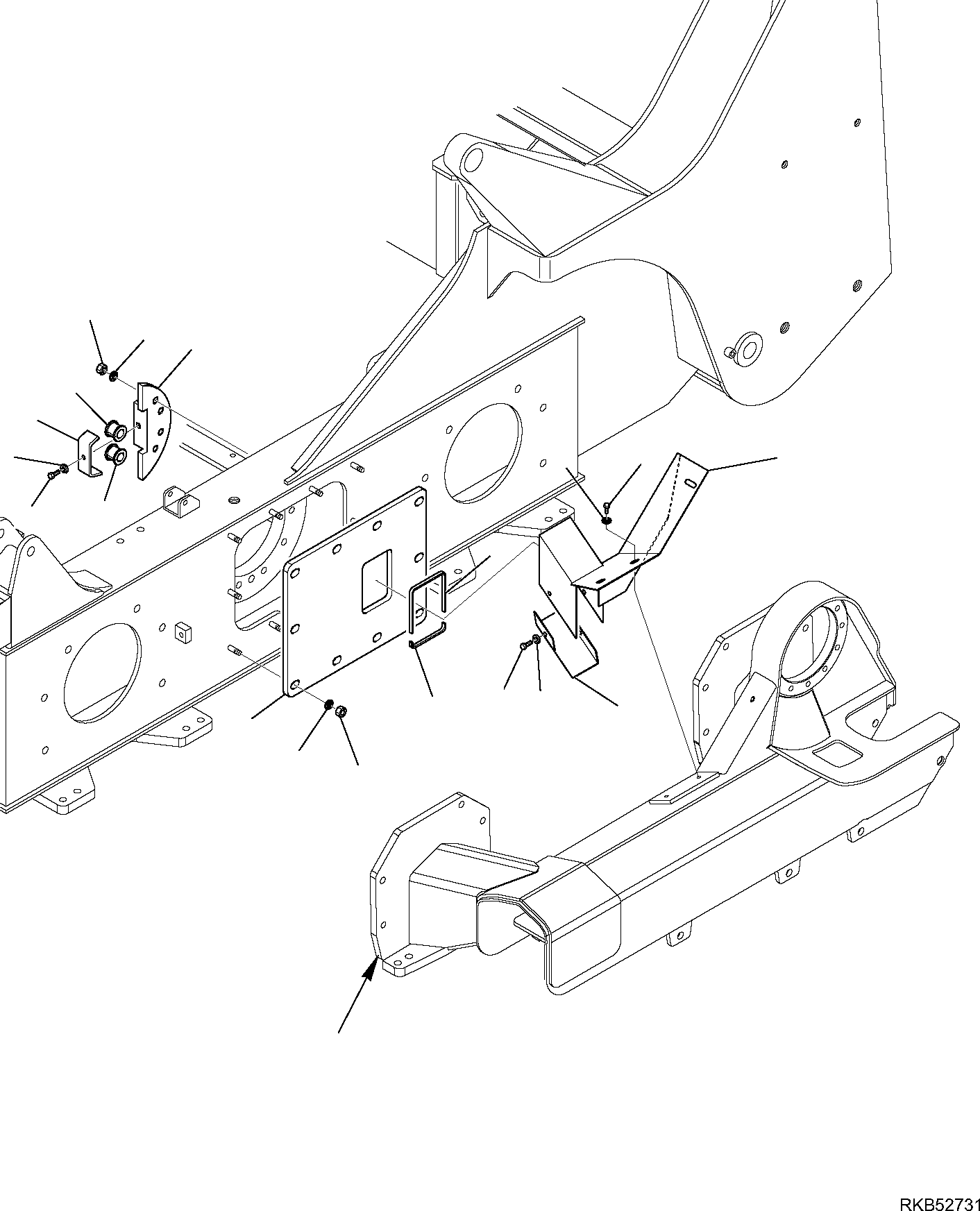 Skid Steer Loaders Komatsu / CK25-1 S/N F00003-Up(ck25) / FRAME COVER(C-3100 : 3100)