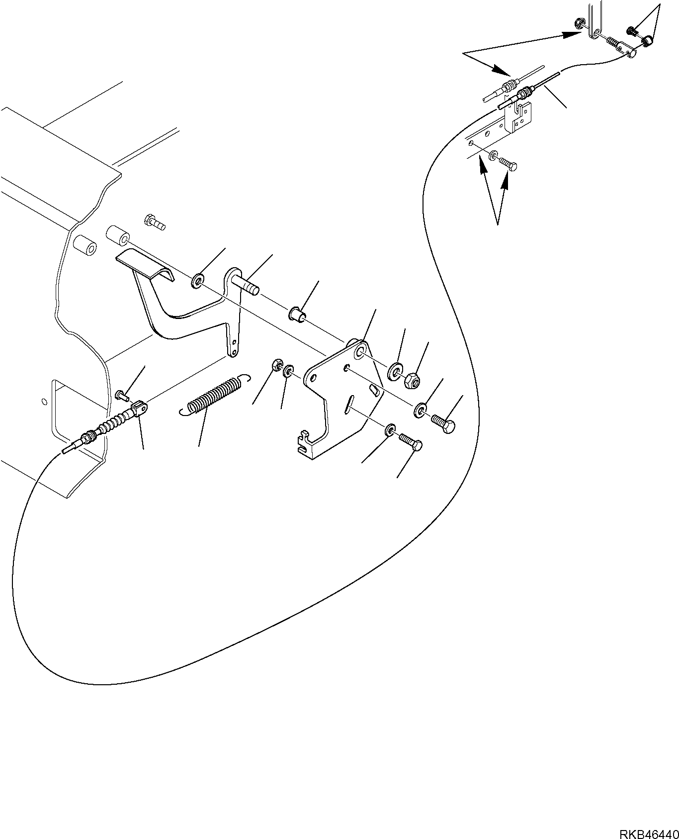 Skid Steer Loaders Komatsu / CK25-1 S/N F00003-Up(ck25) / FUEL CONTROL PEDAL(D-4010 : 4010)