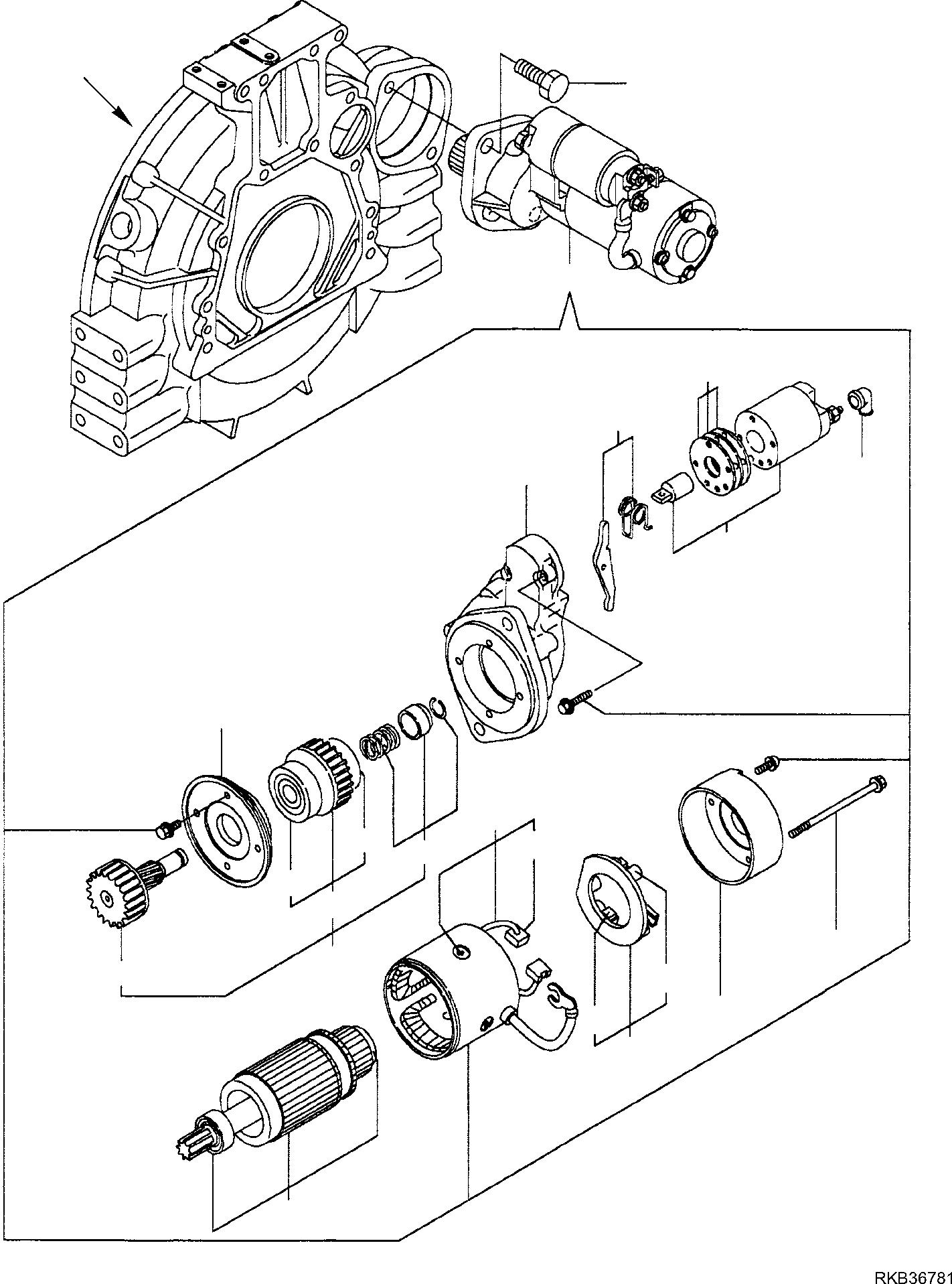 Skid Steer Loaders Komatsu / CK30-1 S/N F00003 AND UP(ck30) / STARTER MOTOR(A-0622 : 0622)