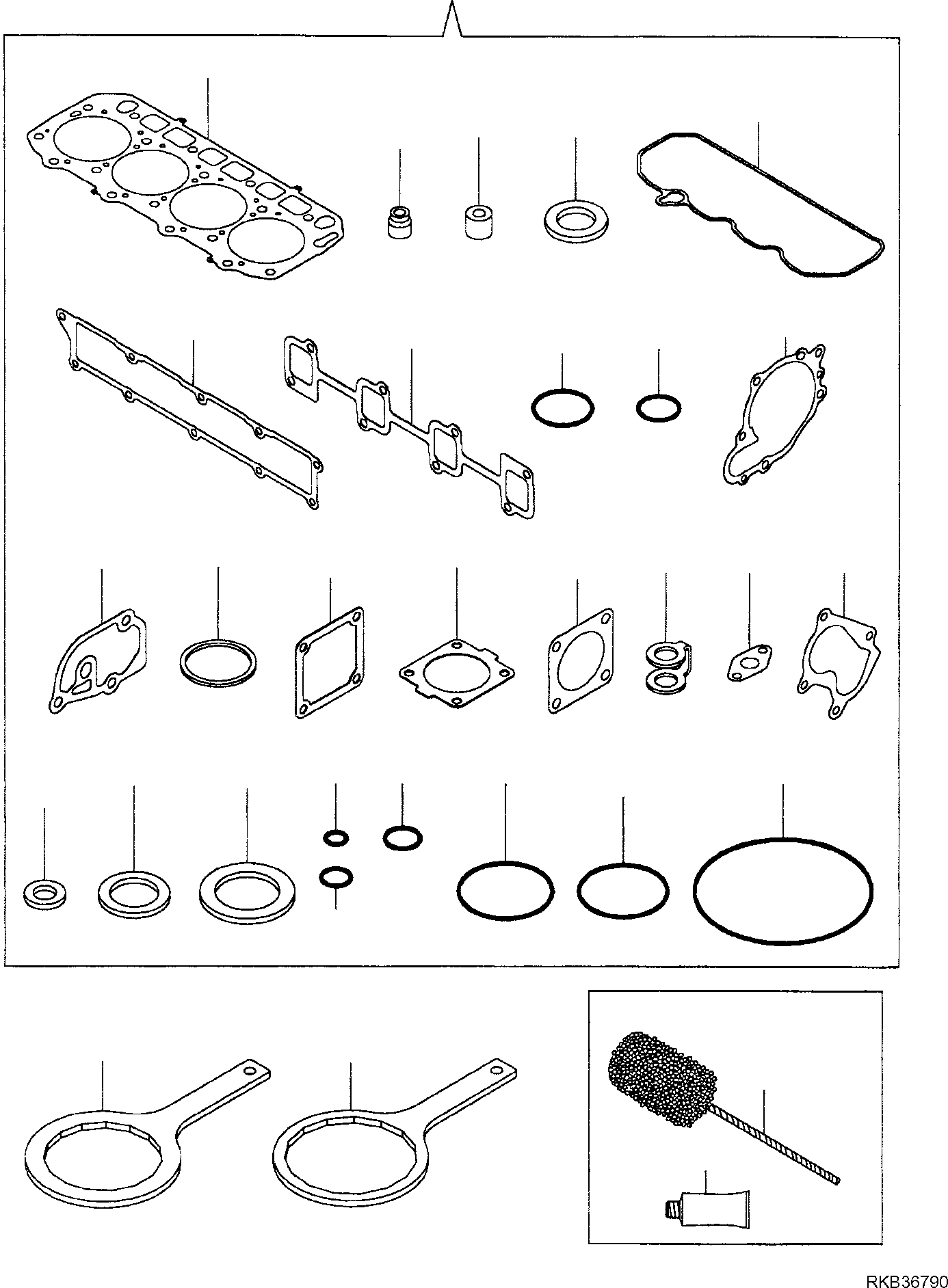 Skid Steer Loaders Komatsu / CK30-1 S/N F00003 AND UP(ck30) / GASKET SET(A-0902 : 0902)