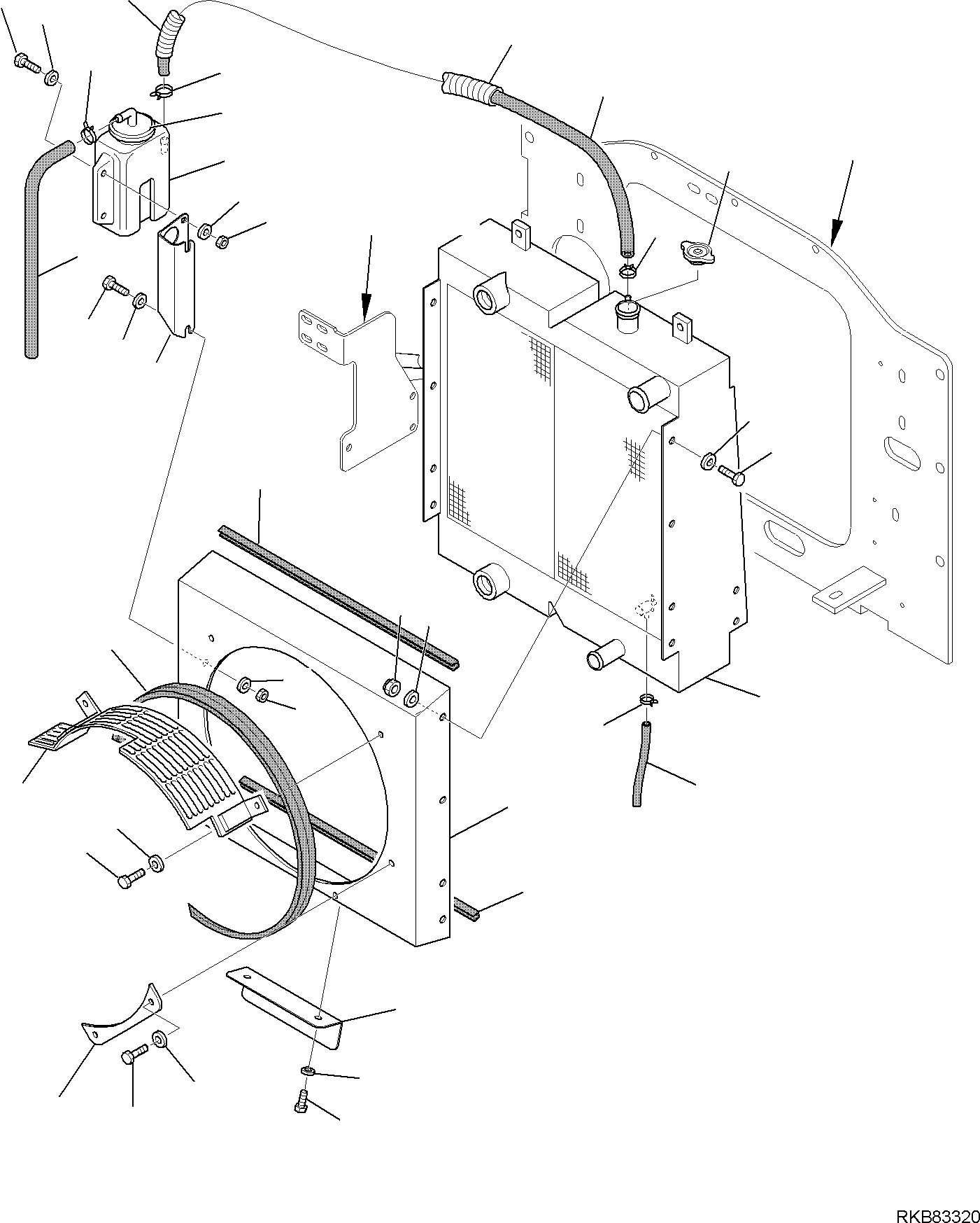 Skid Steer Loaders Komatsu / CK30-1 S/N F00003 AND UP(ck30) / RADIATOR (2/2)(B-1207 : 1207)