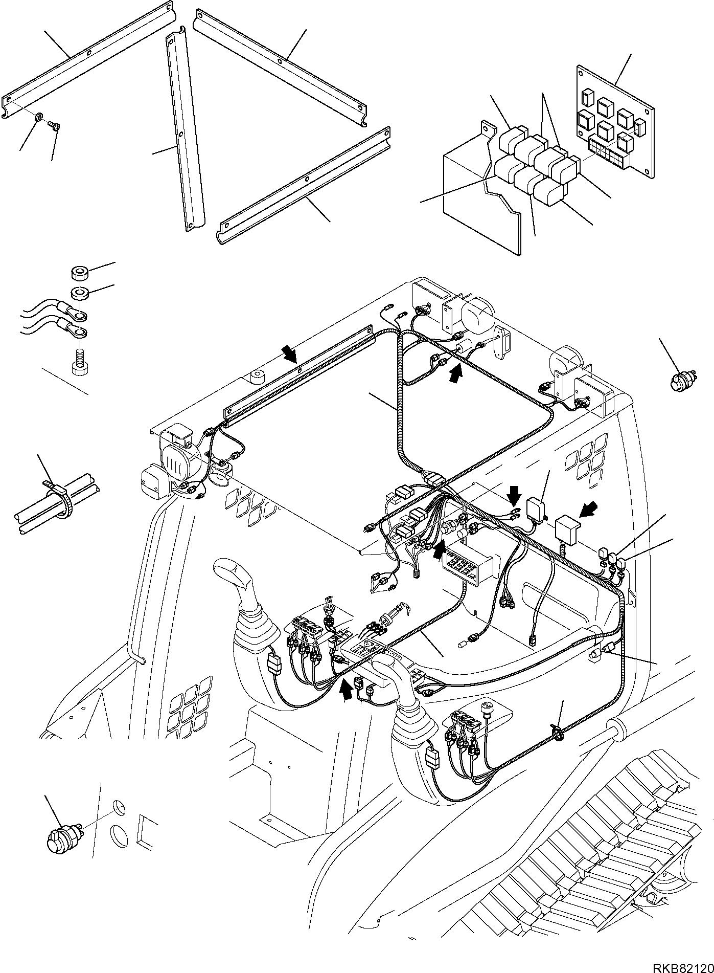 Skid Steer Loaders Komatsu / CK30-1 S/N F00003 AND UP(ck30) / ELECTRICAL SYSTEM (OPTIONAL) (1/4)(B-1505 : 1505)