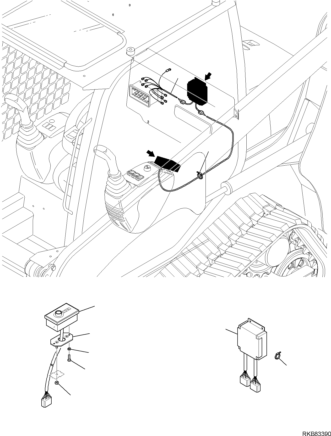 Skid Steer Loaders Komatsu / CK30-1 S/N F00003 AND UP(ck30) / ELECTRICAL SYSTEM ANTITHEFT (GTEL)(B-1710 : 1710)