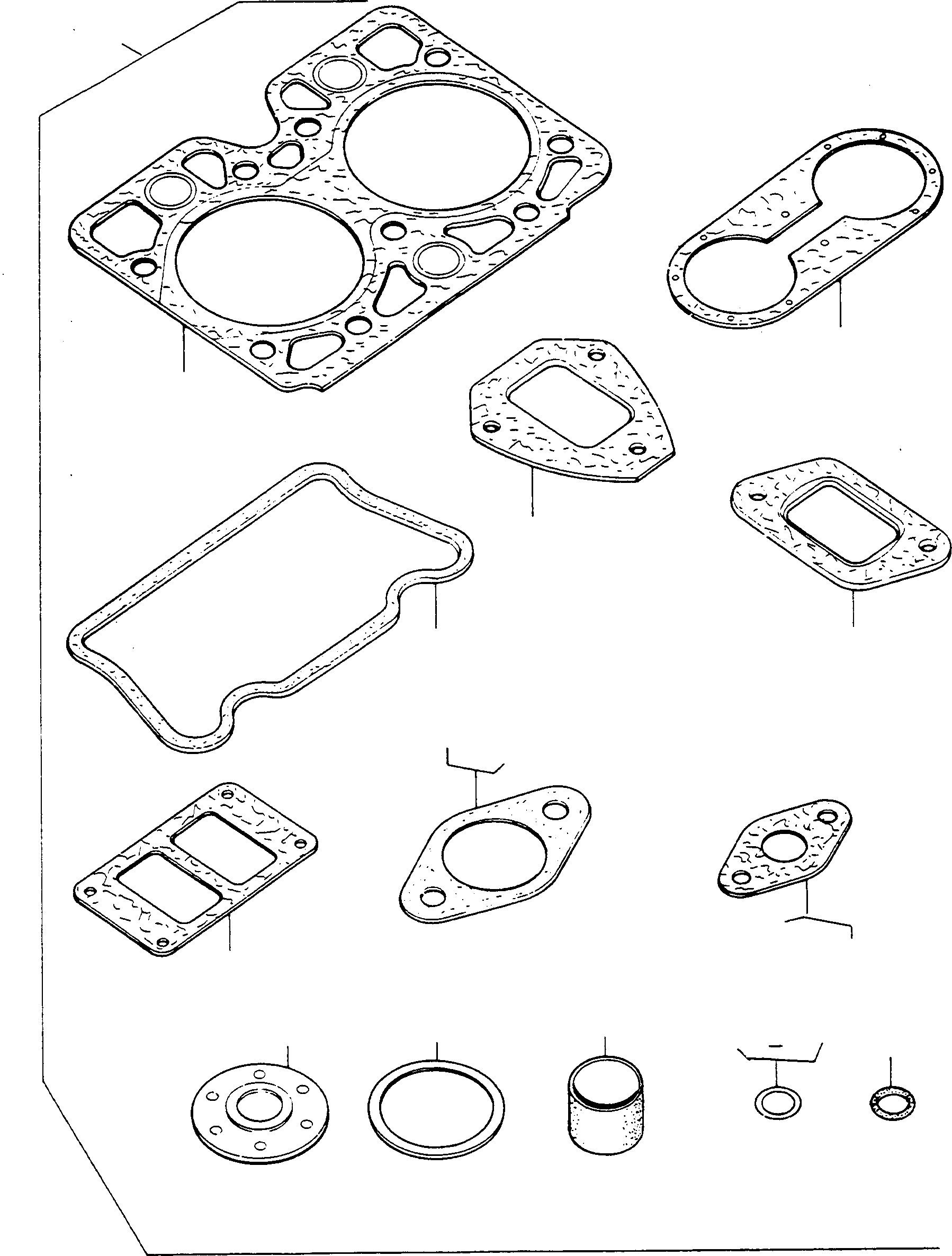 Compactors Komatsu / CL290 S/N 370620051 - Up(cl290) / GASKET KIT, CYLINDER HEAD(01-06 : 9116)